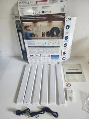 6 PACK - 1 REMOTE - Infinity X1 LED Under Cabinet Lighting System   Please Read