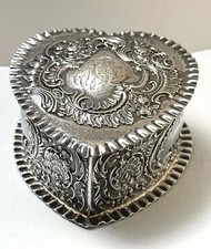 American Sterling Silver Heart Box by Durgin