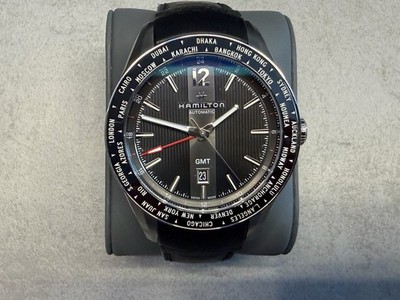 Hamilton Broadway schwarzes Zifferblatt Herrenuhr - H43725731 - NEU - 