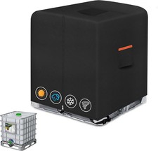IBC Tote Cover Zipper IBC Tote Cover Fit 275 Gallon Water Tank 600D Heavy Dut...