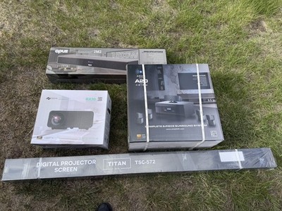 Rhayon RX10 Projector & Titan TSC-572 Screen 8K Ultra HD Smart TV Mixed Lot