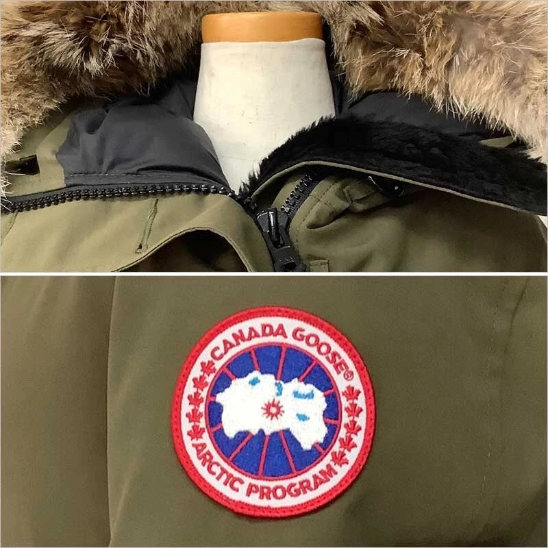 PARKA CANADA GOOSE BRONTE piumino 2603JL verde militare kaki poliestere