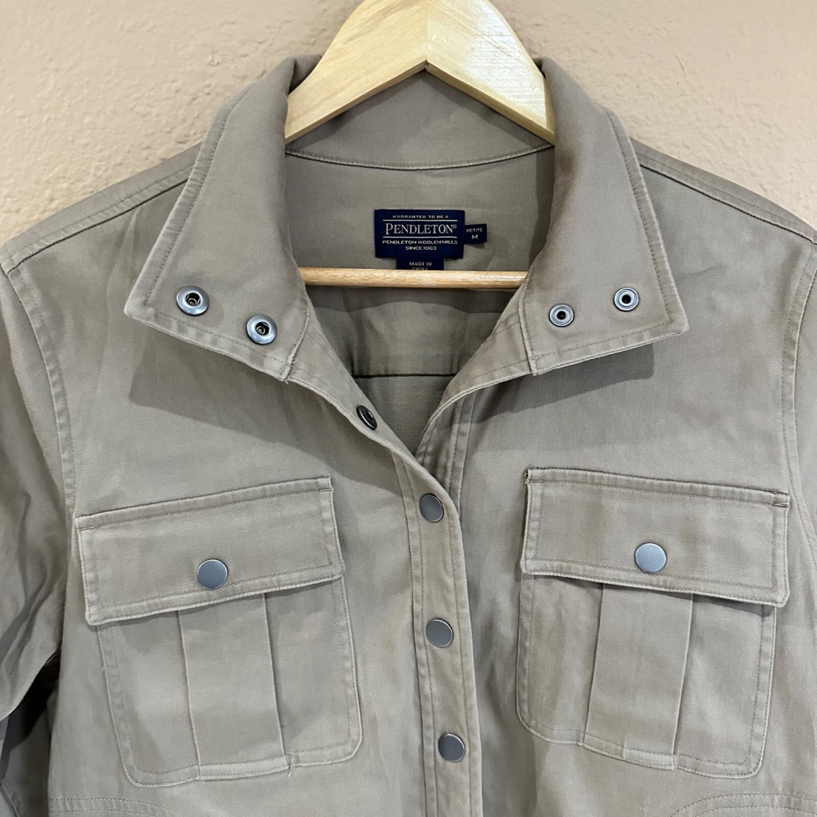 Pendleton Jacket Womens Medium Petite Malin Tan B… - image 2