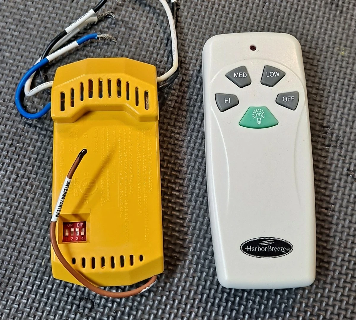 Harbor Breeze Ceiling Fan Remote Control Kit Excellent Pre owned Condition