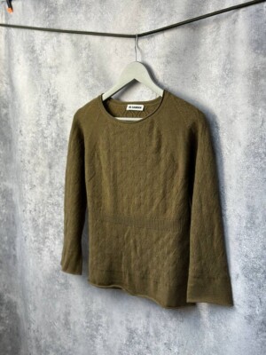 Jil Sander 100% Kaschmir Pullover Pulli Rundhals Vintage Damen