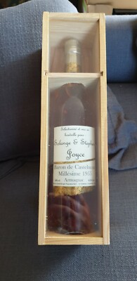 EXCEPTIONAL 1955 ARMAGNAC MADE FOR STEPHEN JAMES JOYCE BARON DE CASTELNEAU
