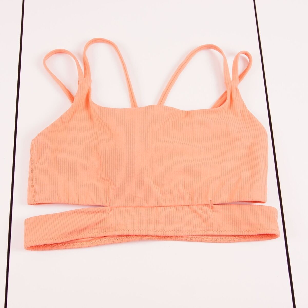 Lululemon Ribbed Nulu Strappy Yoga Bra Light Support A/B Cup Lululemon Ribbed Nulu Strappy Yoga Bra Light Support A/B Cup