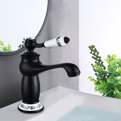 Retro Nostalgie Einhebel Wasserhahn Bad Armatur Waschbecken Mischbatterie Faucet