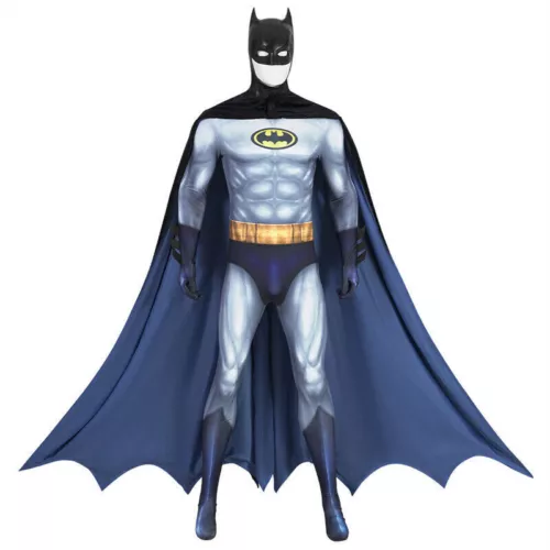 Para hombre Batman La Serie Animada Disfraz Cosplay Hombres Halloween Body Mono - Imagen 20 de 25