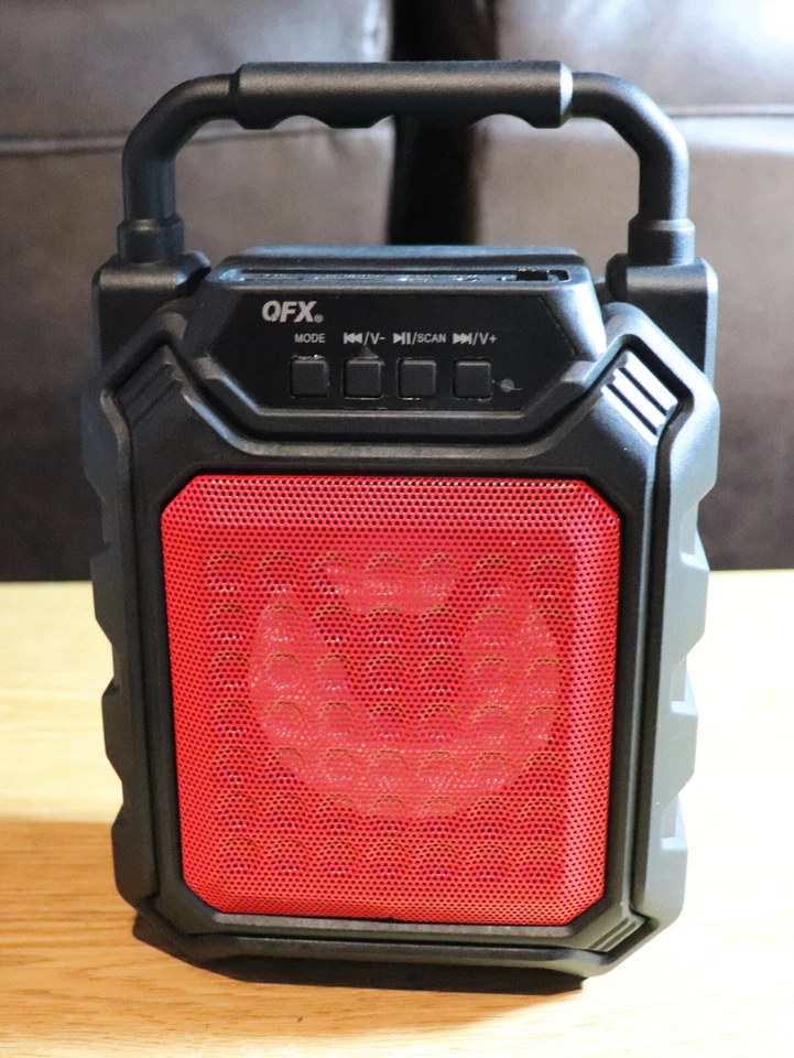 QFX PBX-2 Portable Bluetooth Speaker with LED Party Light - Image 2 of 4
