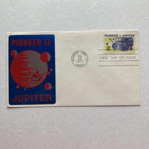 Pioneer II Passing Jupiter Special Sarzin Metal Cover First Day Cover 2-28-1975
