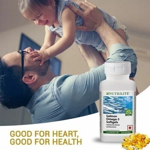Amway Nutrilite Salmón Omega 3 - Para Corazón Saludable (60 Cápsulas Blandas) Foto 2 de 4