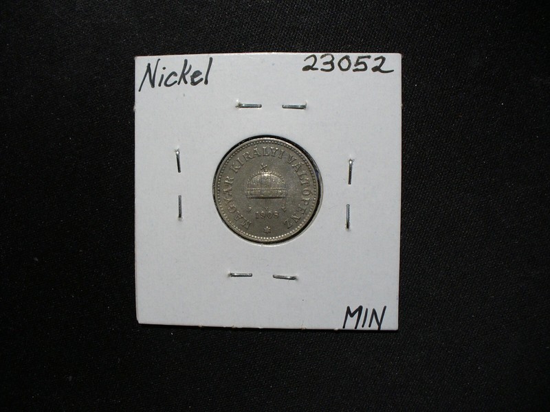 Hungary 1908 10 Filler Extremely Fine Nickel Coin