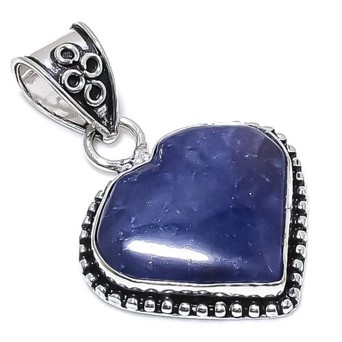 Pendentif de bijoux en argent sterling 925 fait à la main en lapis-lazuli 1,81&quot