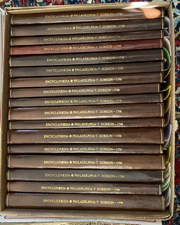 1st Am. Encyc. Britannica (1798), 2 Slightly Incomplete Sets Bound In 107 Vols - Image 2 of 4