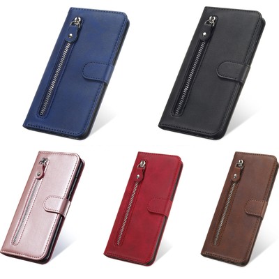 Handyhülle für Xiaomi 14 K70 13C 13T Retro Reißverschluss PU Leder Wallet Case