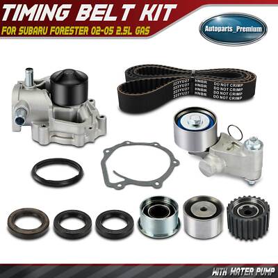 9x Timing Belt Kit & Water Pump for Subaru Forester 2002-2005 H4 2.5L Auto Trans