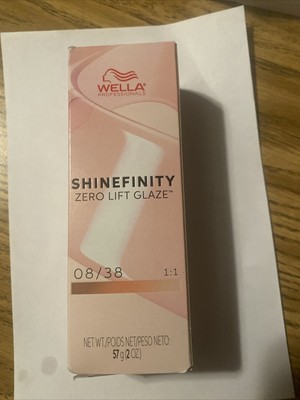 WELLA Professionals SHINEFINITY Zero Lift Glaze 08/38 Light Blonde Gold Pearl