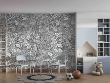 3D Envelope Computer Note Patterns Wallpaper Wall Murals Removable Wallpaper