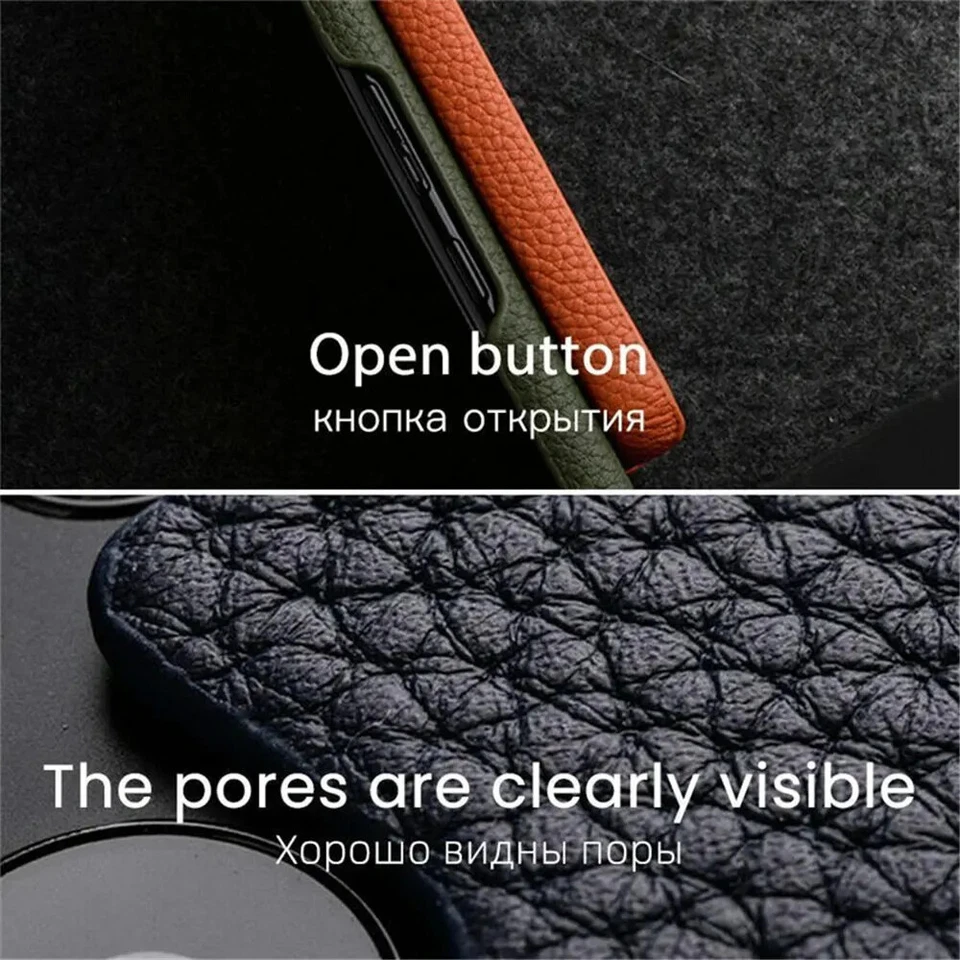 Funda trasera Melkco de cuero de vaca genuino para Samsung Galaxy S25 Ultra Business Foto 4 de 4