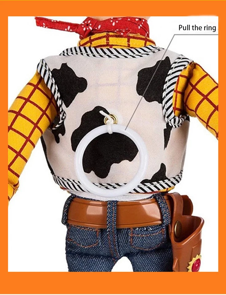 2PCS TOY STORY SHERIFF WOODY & JESSIE DOLL KID SOFT TALKING ACTION FIGURES TOY - image 4 of 4