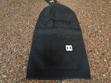 Under Armour Unisex Halftime Balaclava Black Ski Mask Hat Head Wrap NWT