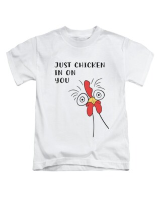 Just Chicken In On You Erwachsene T-Shirt Lustig Meme Oberteil Neu