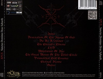 XPUS - SANCTUS DOMINUS DEUS SABAOTH NEW CD