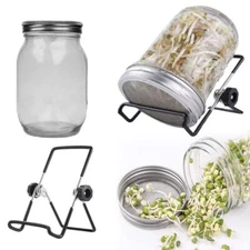 Wide Mouth Sprouting Jar Germination Cover Sprouter Mason Jars TR