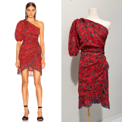 open lace back dress Isabel Marant toile