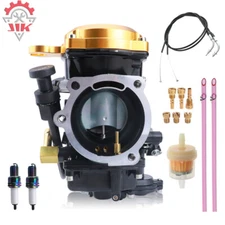 For Harley Davidson Sportster 1200 XLH1200 Carburetor & 35'' Throttle Cable