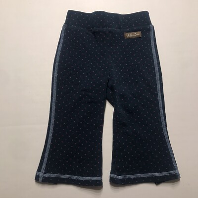 Matilda Jane Footloose Flared Leggings Navy Blue Red Dot Pants