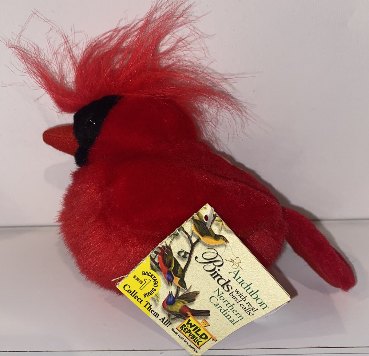 Audubon Wild Republic Northern Cardinal W Real Bird Calls Plush