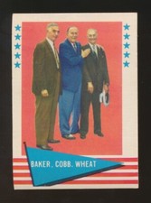 1961 Fleer Baseball Greats -#1 TY COBB-BAKER-WHEAT (Ser 1 CHECKLIST-Checked)