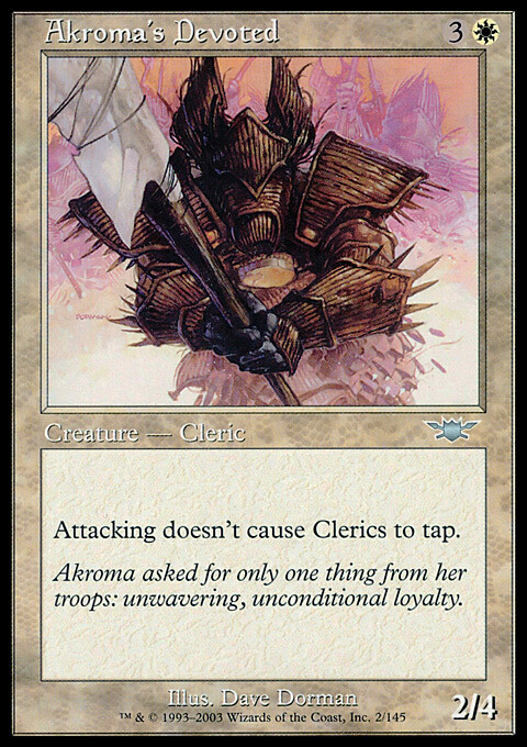 MTG Magic the Gathering Akroma's Devoted (2/145) Legions LP