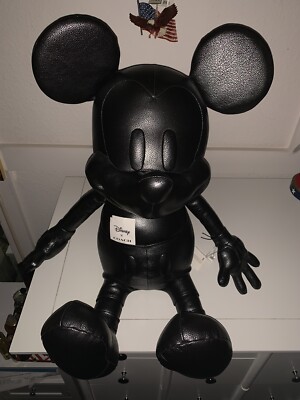   NWT DISNEY X COACH Mickey Mouse Leather Doll F59150 Medium Size Collectible