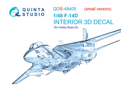 Quinta Studio 1/48 F-14D 3D-gedrucktes & farbiges Interieur (Hobby...