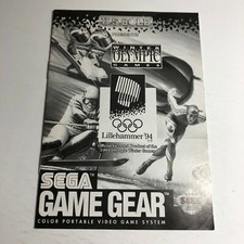 Winter Olympic Games Instruction Booklet ONLY  SEGA Game Gear  Manual