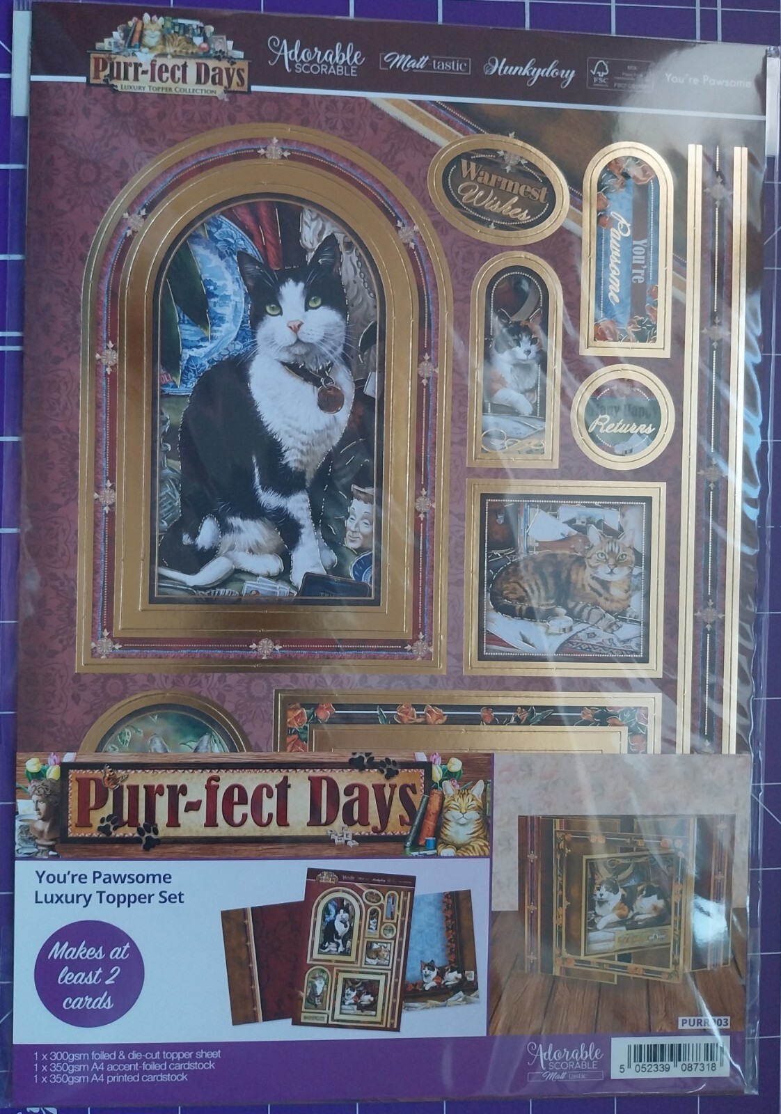 Hunkydory Purr-fect Days You're Pawsome Luxury Topper Set