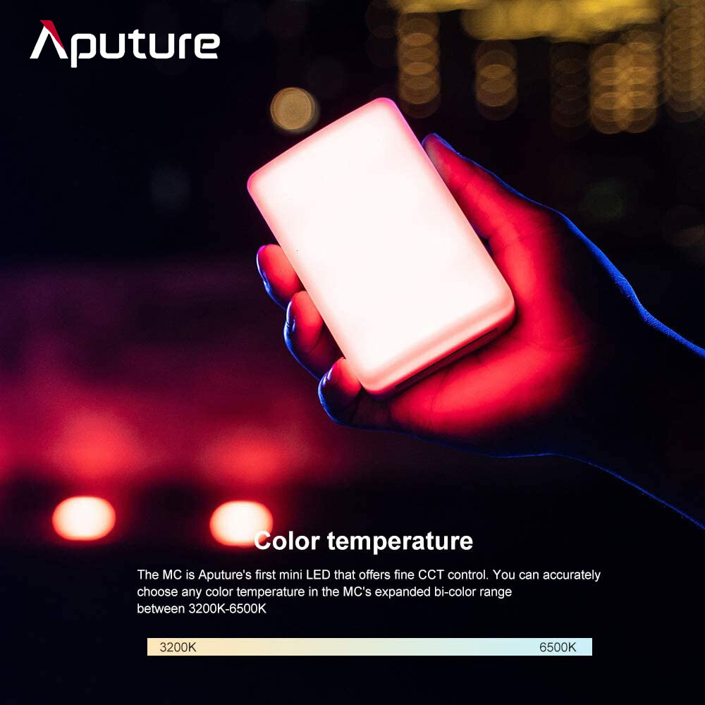 NEW Aputure AL-MC MC RGBWW LED Light 3200K-6500K Photography