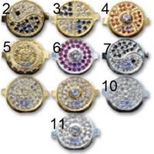 Crystal Diamond Gold Silver Solid Metal Home Button Iphone 3G 3GS 4 and 4S