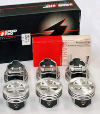 Mercruiser Chevy Marine 4.3L/262ci Dish Top Pistons (6) MOLY Rings STD 175 185 