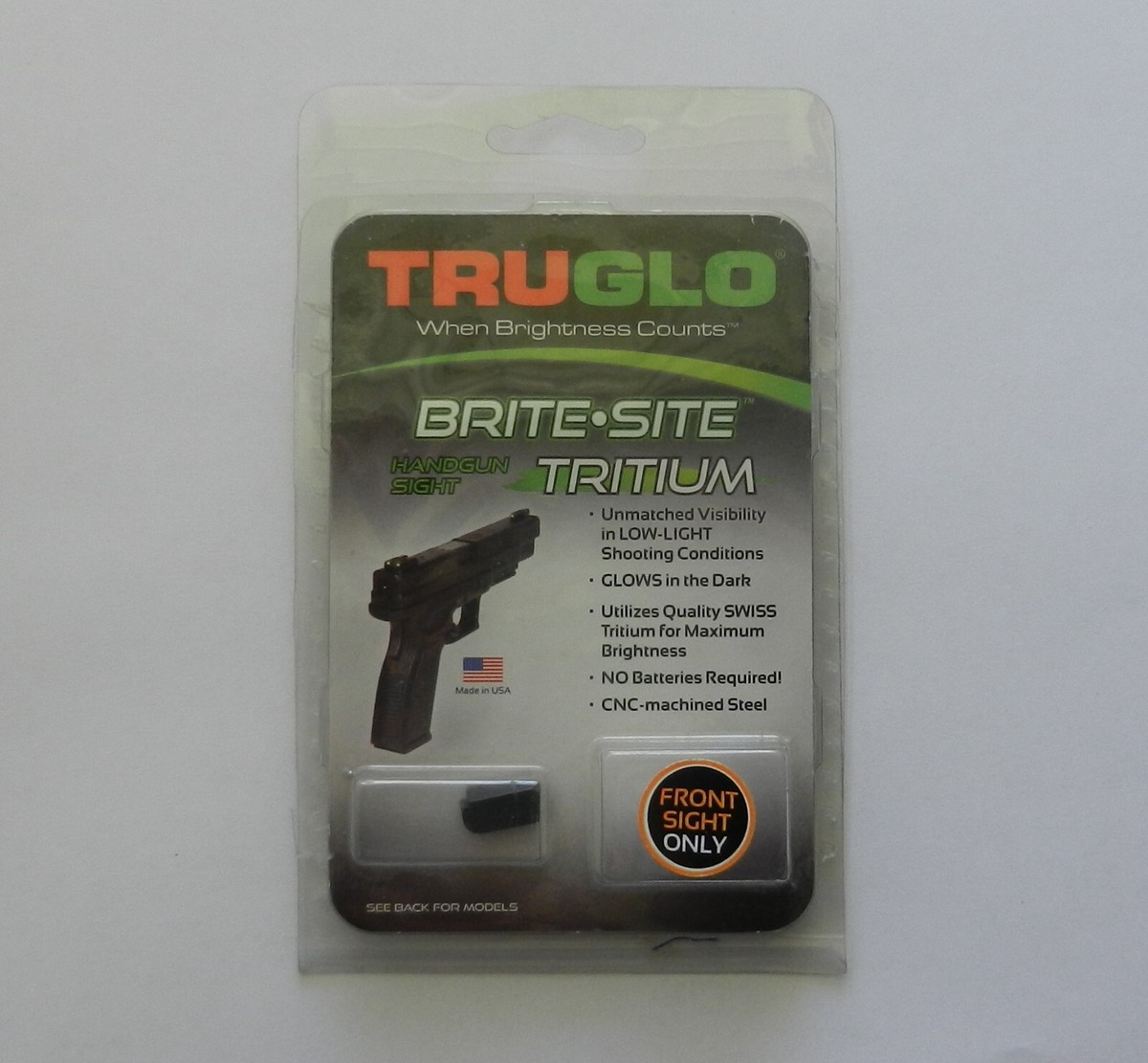 TRUGLO Brite- Tritium Handgun Sight - Ruger SR TG231R1 for