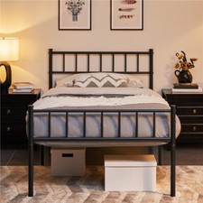 Metallbett mit Lattenrost Metallrahmenbett Stauraum unter dem Bett wie Neu