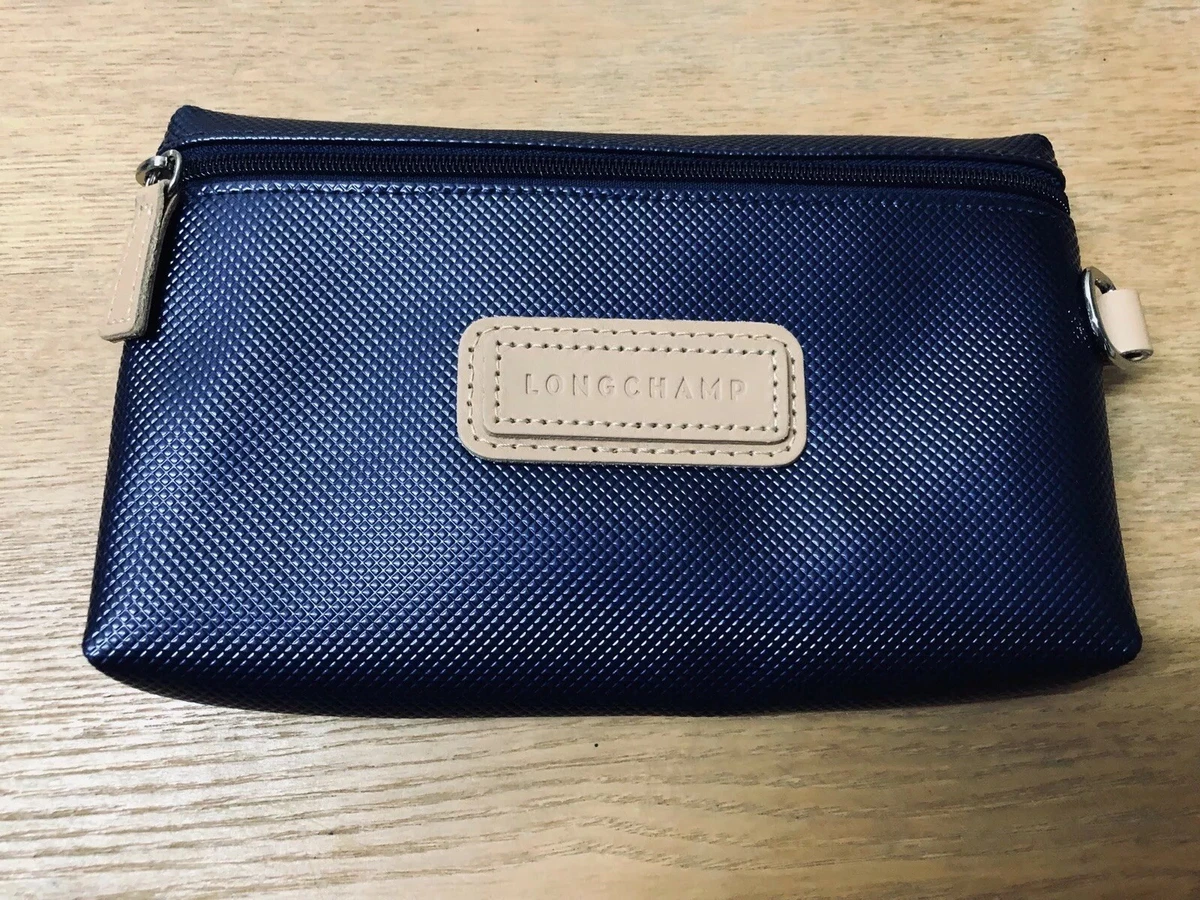 NWOT AUTHENTIC LONGCHAMP DOCUMENT WALLET MAKE UP CASE OR PENCIL CASE