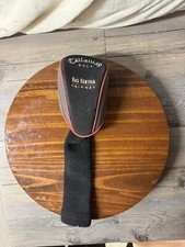 Callaway Big Bertha Fairway Wood Cover older Black grey silver Red piping PGA
