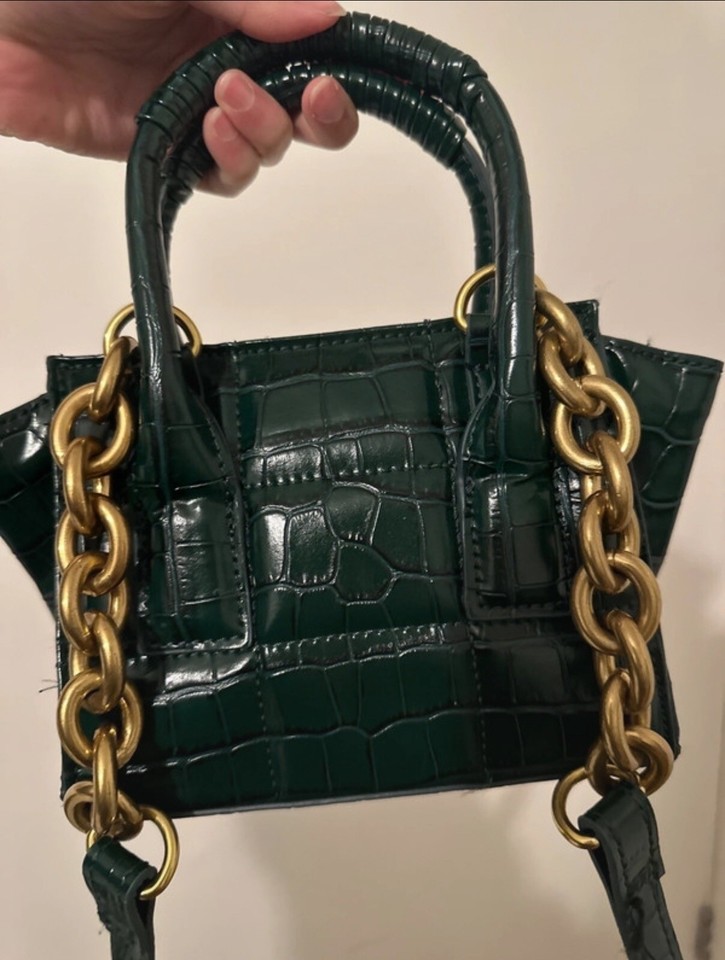Zara Green Mini Bag eBay