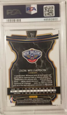 その他 Zion Williamson rc panini select psa10 2019-20 Panini Select Zion Williamson Concourse Rookie PSA