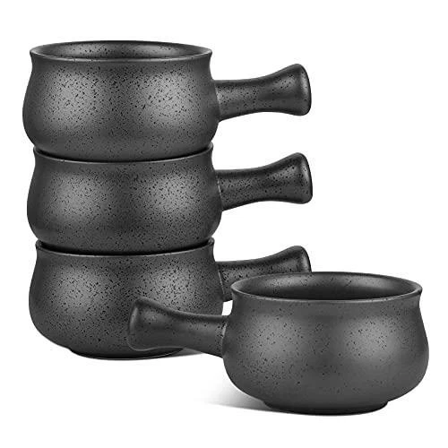 Chili bowls with clearance handles