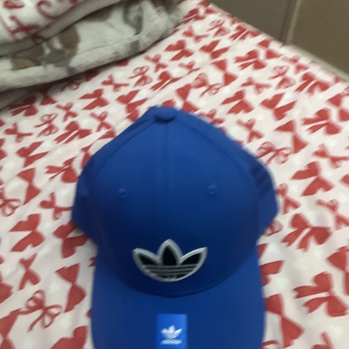 Adidas royal blue and white adjustable athletic hat. One size fits all. adidas - Adjustable Washed Slouch Cap – Threadfellows main image 4